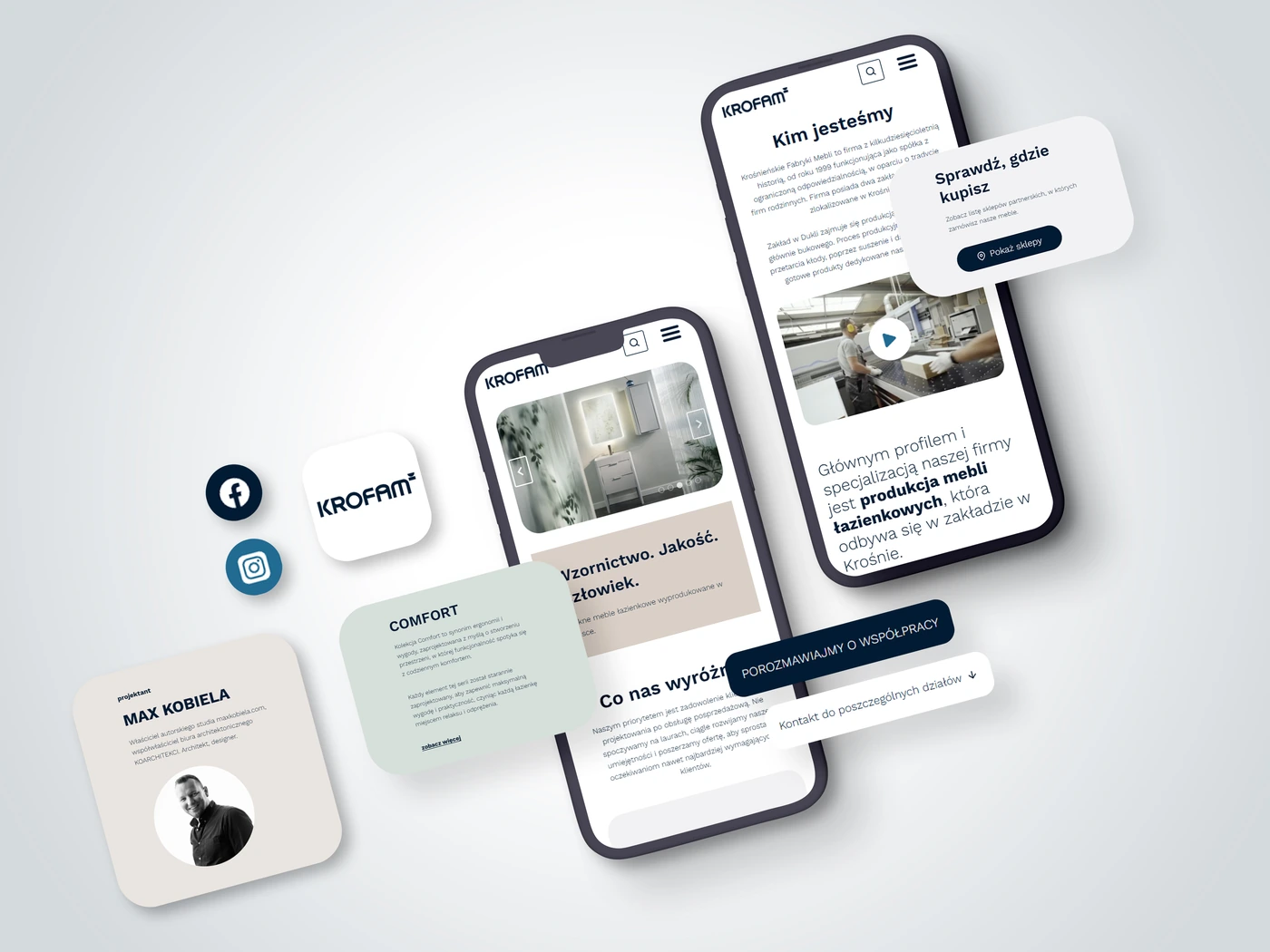 krofam mockup realizacja
