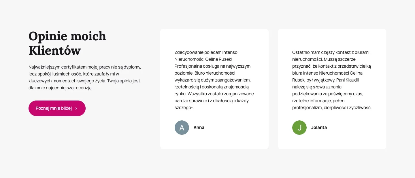 Celina Rusek 5 Celina Rusek — Opinie moich Klientów
