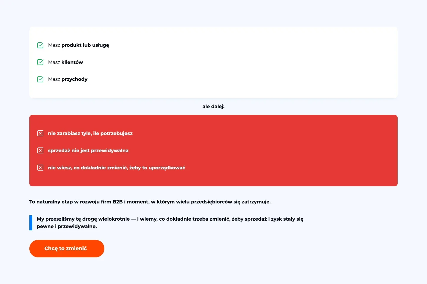 Founders Growth Academy 2 Founders Growth Academy — sekcja o barierach wzrostu firmy B2B