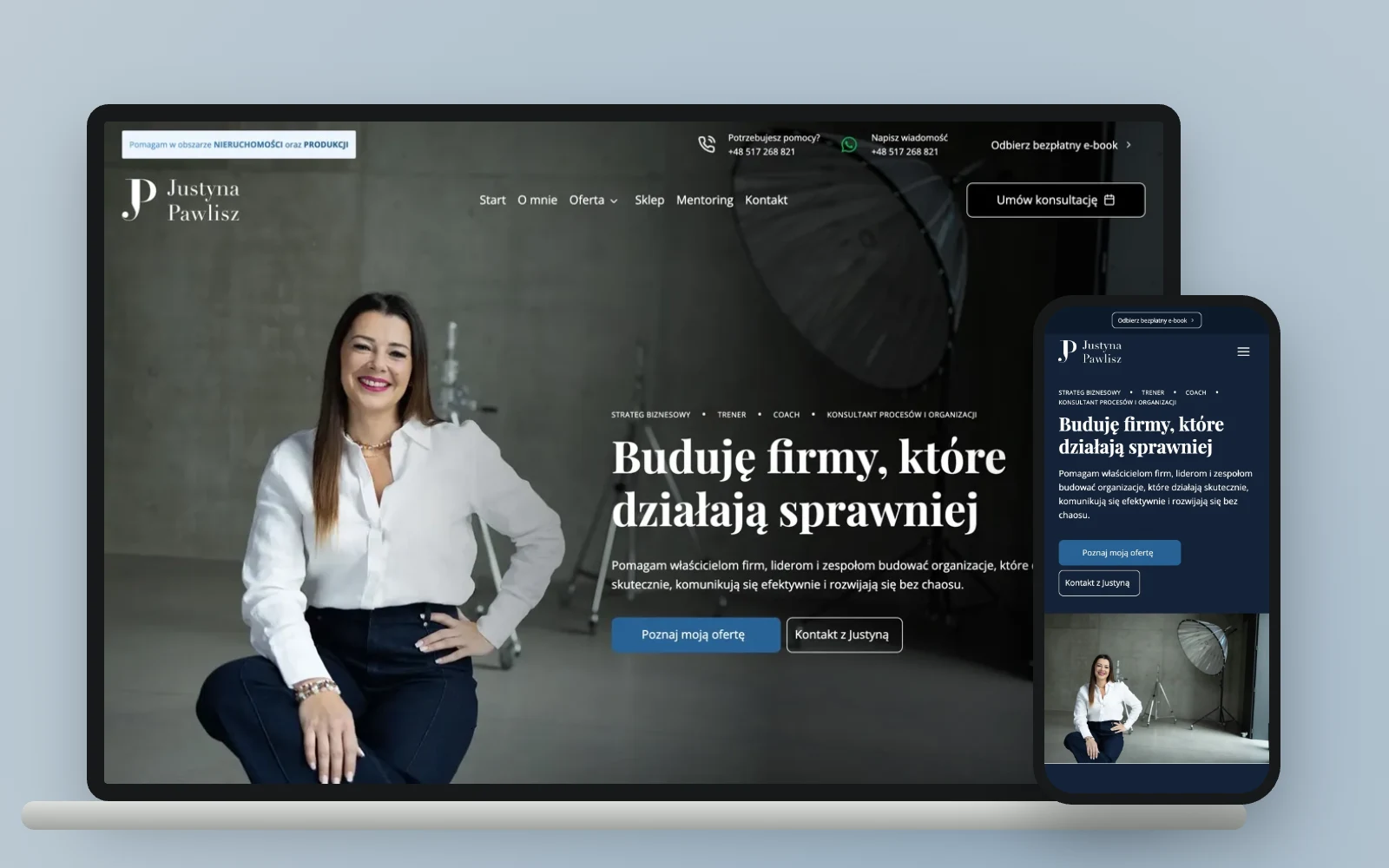 Justyna Pawlisz 1 Strona Justyna Pawlisz na komputerze i telefonie
