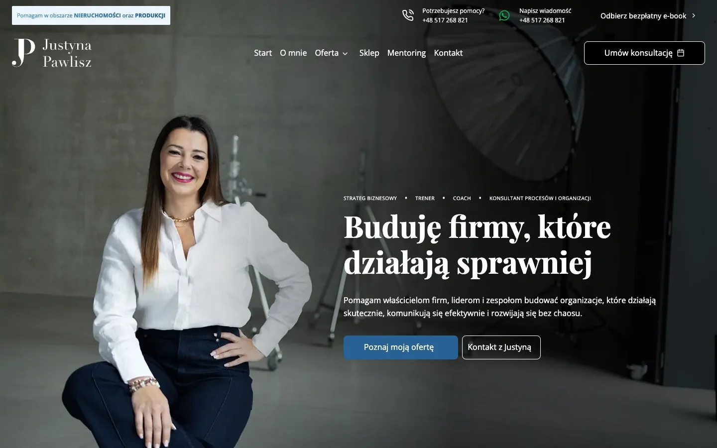 Justyna Pawlisz 2 Justyna Pawlisz — Buduję firmy, które działają sprawniej