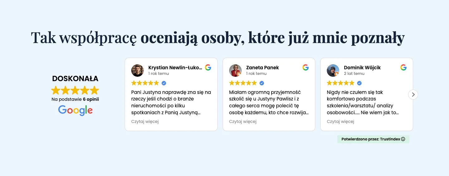 Justyna Pawlisz 9 Justyna Pawlisz — Tak współpracę oceniają osoby, które już mnie poznały