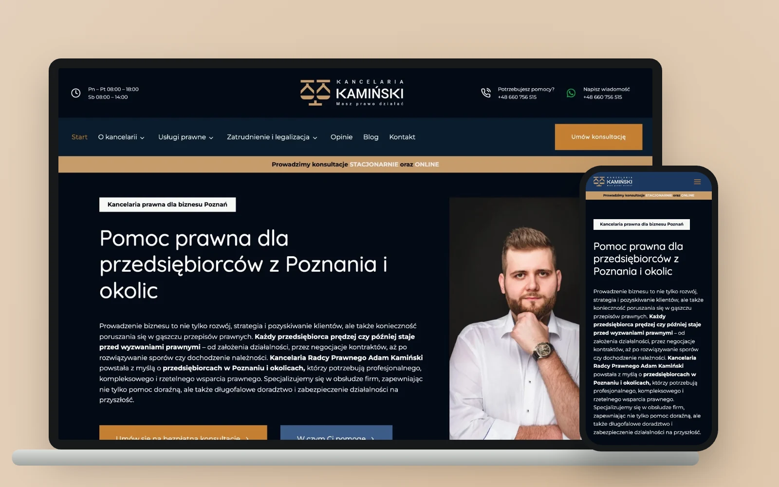 Strona Masz Prawo Działać na komputerze i telefonie