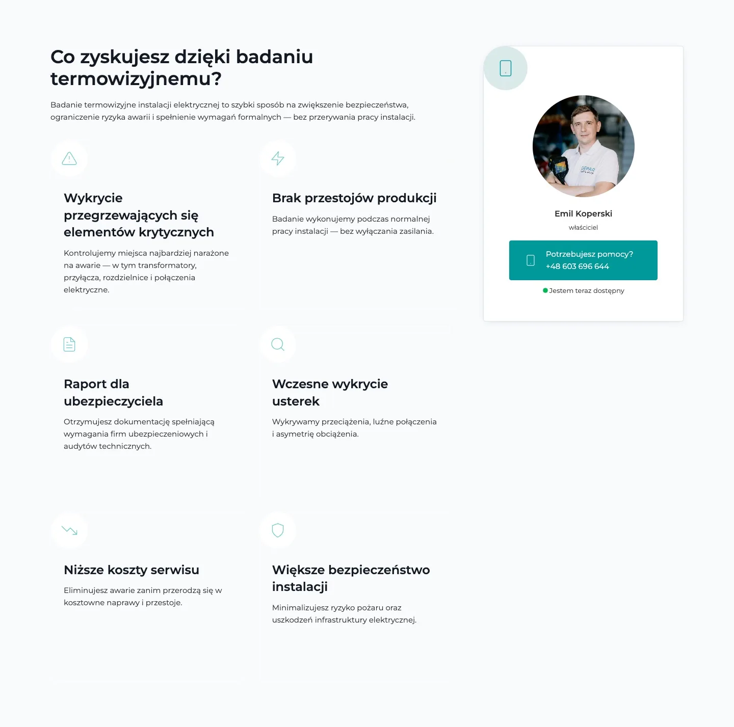DEPAR — termowizja instalacji — Co zyskujesz dzięki badaniu termowizyjnemu?