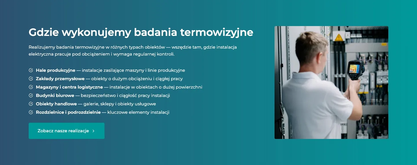 DEPAR — termowizja instalacji — Gdzie wykonujemy badania termowizyjne